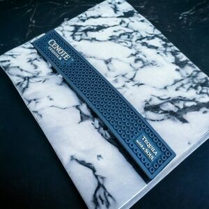 CENOTE Tequila Blue White Textured Rubber Bar Mat Pour Pad Bartender Glasses Rug